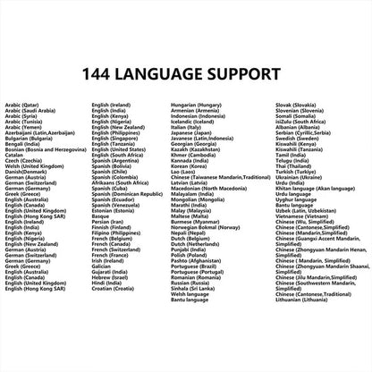 SpeakFree EarPods| Real Time Online/OffLine Translator| 144 Languages